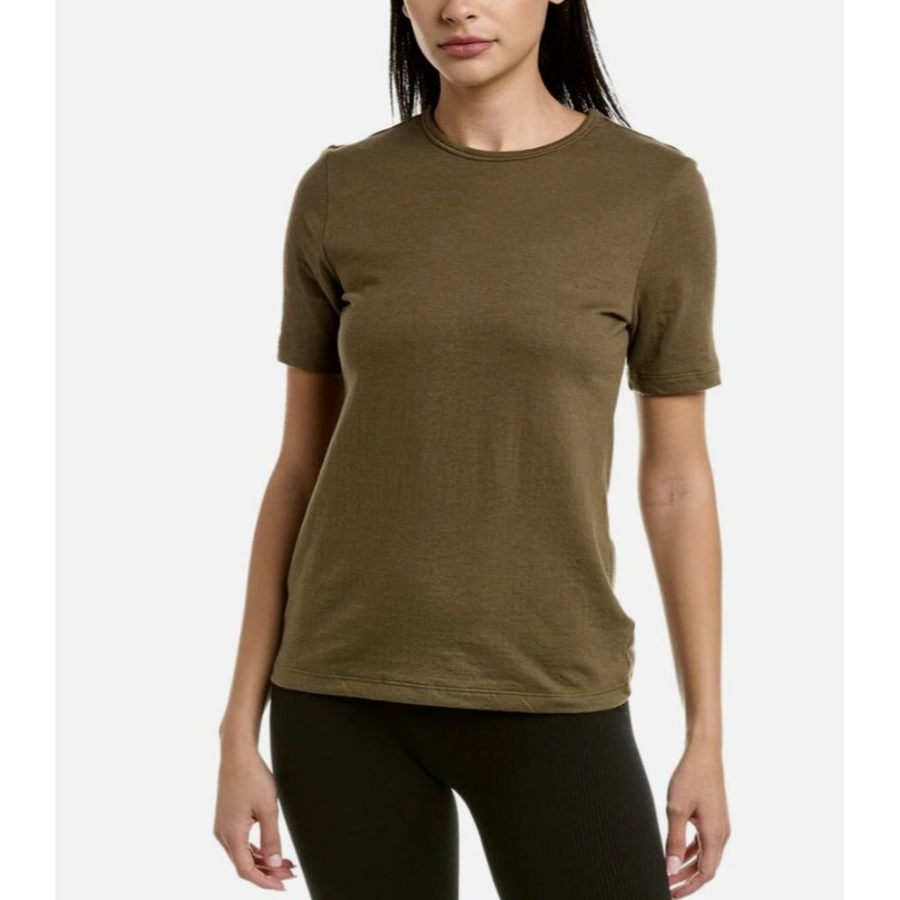Commando CLD200 Cloud Crewneck T-Shirt Dark Khaki ( XS )